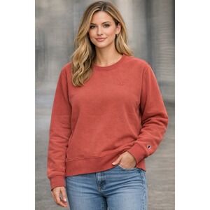 NEW Champion Women's Crewneck Double Fleece Sweatshirt Redwood Large NWT